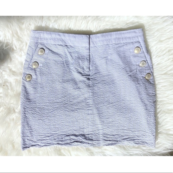 J. Crew Dresses & Skirts - 🌸J. Crew seersucker mini skirt with buttons